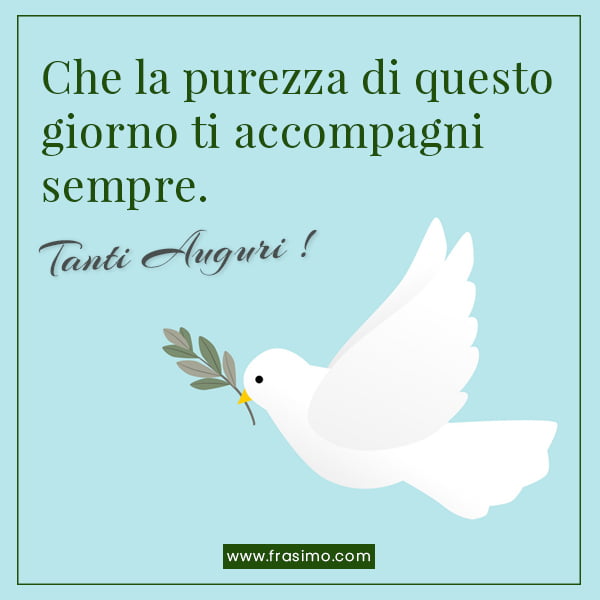 auguri di prima comunione dagli zii