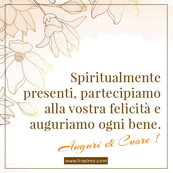 auguri matrimonio semplici