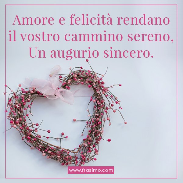 auguri per di matrimonio