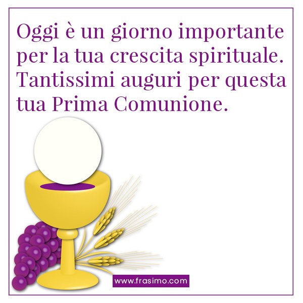 auguri per la tua prima comunione