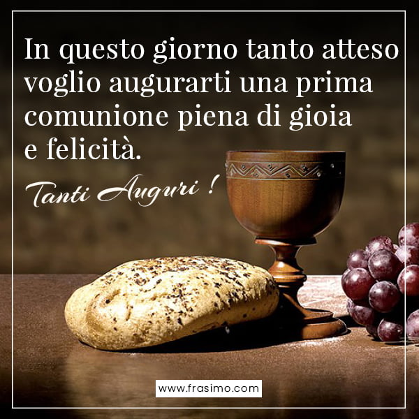 auguri prima comunione da stampare