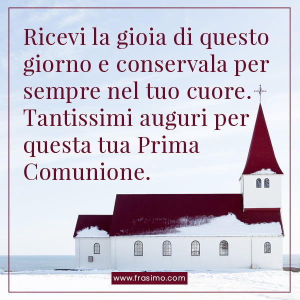 frasi augurali per la prima comunione