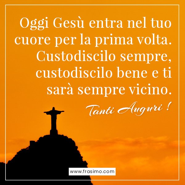 frasi belle per prima comunione
