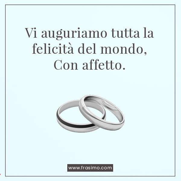 frasi biglietto matrimonio