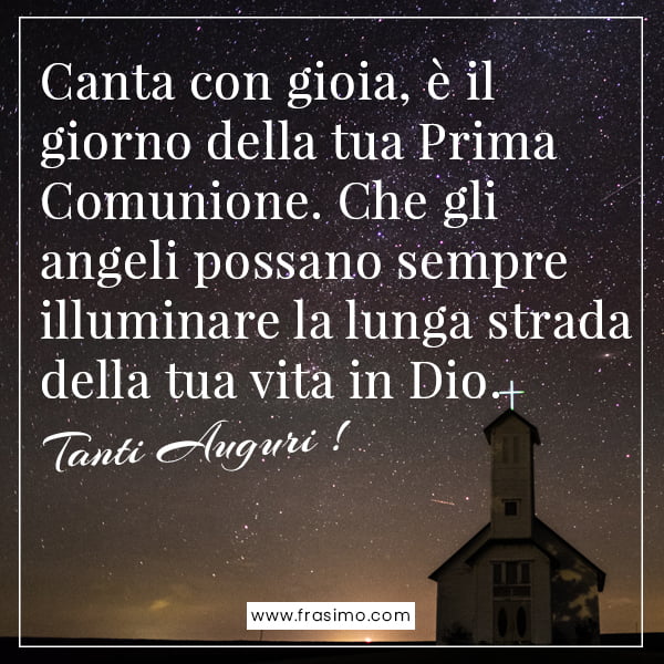 frasi per auguri prima comunione