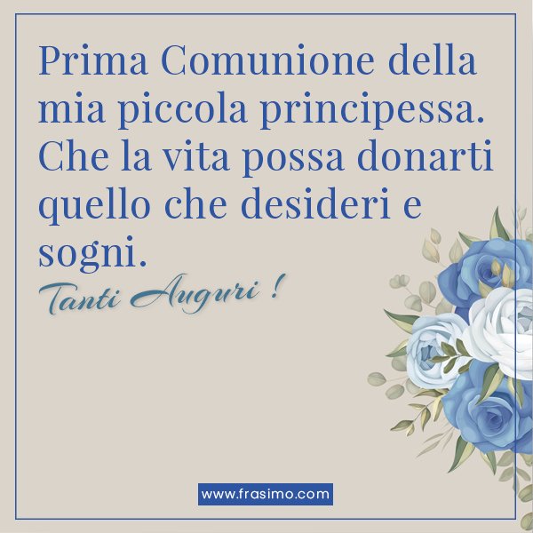 frasi per la prima comunione auguri