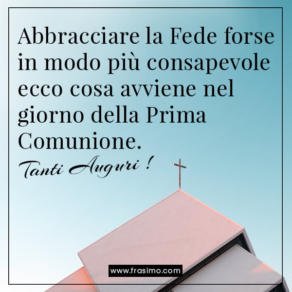 frasi ringraziamento prima comunione