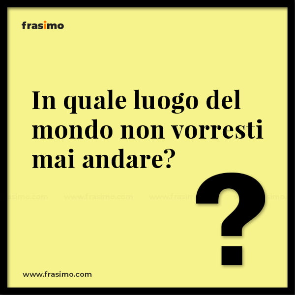 hai mai challenge domande