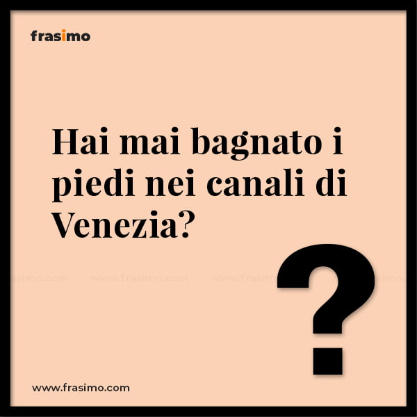 hai mai domande interessanti
