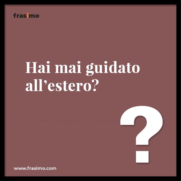 hai mai pensato
