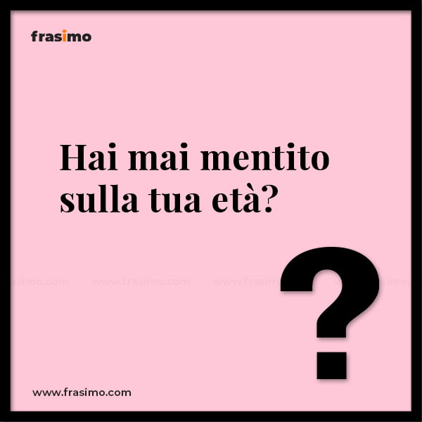 hai mai...domande
