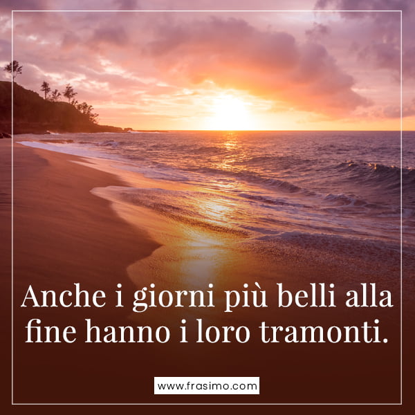 frasi brevi sul tramonto