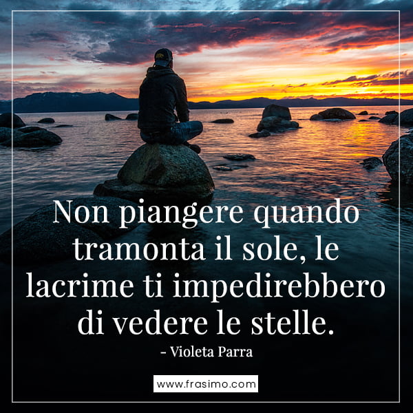 frasi di canzoni sul tramonto