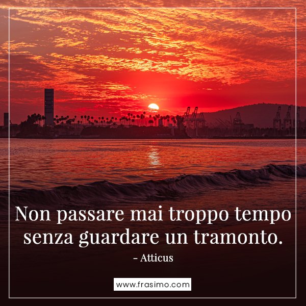 frasi poetiche sul tramonto