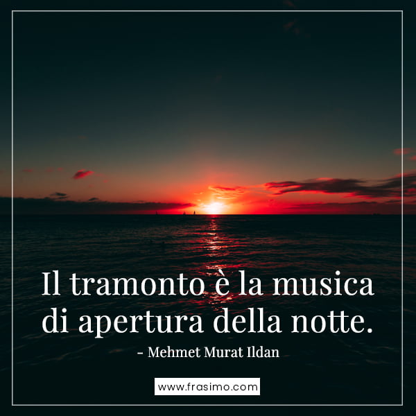 frasi sul tramonto in inglese con traduzione