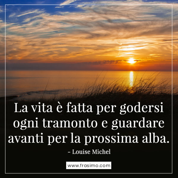 tramonto frasi canzoni